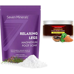 Seven Minerals Relaxing Leg Magnesium Flakes & Natural Cream