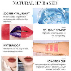 Peel Off Lip Stain Lipstick - Peel Off Lip Liner, Lip Gloss, Long Wear Tattoo Peel Off Lip Tint Stain Matte Lip Stick, Peel Off Lip Stain Waterproof Lip Tint Peel Off Liquid Lipstick (#02 Cool Rose)