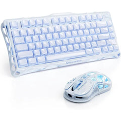 GravaStar Mercury K1 Keyboard & M1 Pro Mouse - Ice Blue