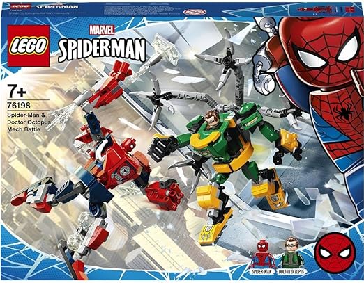 LEGO Marvel Spider-Man: Spider-Man and Doctor Octopus Mech Battle 76198 Building Kit (305 Pieces)