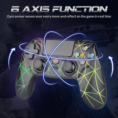 Rii Wireless Bluetooth Gaming Controller for Android/Windows, With Dual-shock, 6-axis Gyro Sensor, 1000mAh Battery,Non-Slip Game Joystick Gamepad GP600（2024 Latest Upgrade）