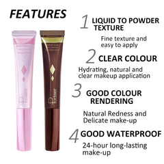 Bronzer Stick - Contour Stick - Contour Beauty Wand - Liquid Face Concealer Contouring With Cushion Applicator, High Coverage BANKTMtural Matte Finish Highlighter Bronzer Stick