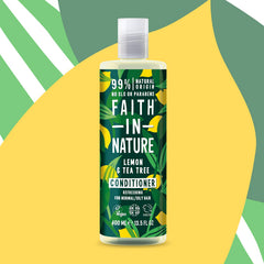 Faith In Nature Lemon & Tea Tree Conditioner, 400 Ml