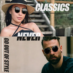 Joopin Polarized Semi Rimless Sunglasses Men Women, Classic Half Frame Sun Glasses UV400 Protection