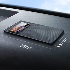 ECVV Anti-Slip Car Dash Sticky Pad Car Dashboard Mat 27 * 15 cm Sticky Gripping Pad Removable and Traceless Mounting Pad for Cell Phone, Sunglasses, Keys, Coins