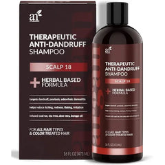 ArtNaturals Therapeutic Argan Shampoo Natural and Organic Coal Tar with Argan Oil Treatment Helps Anti Itchy Scalp, Symptoms of Psoriasis, Eczema Sulfate Free
