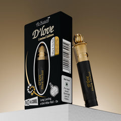D'Love Black Orchid Alcohol Free Attar Roll On for Men - Pack of 2 (6ml Each) | Exquisite & Long Lasting Fragrance