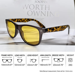 Joopin Polarized Sunglasses Men Women, Classic Square Sun Glasses 100% UV Protection Driving Fishing