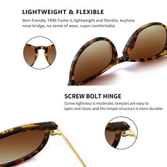 SUNGAIT Vintage Round Sunglasses for Women Men Classic Retro Designer Style