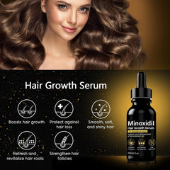 5% Minoxidil Hair Growth Serum for Men With Biotin & Panthenol, Men Beard Growth with Biotin and Minoxidil Extract Serum for Hair Loss, Thinning and Faster Regrowth Treatment