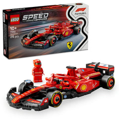 LEGO Speed Champions Ferrari SF-24 F1 Race Car Toy with a Collectible Formula 1 Driver Minifigure - Model Kits for 10+ Year Old Boys & Girls or Adult Motorsport Fans 77242