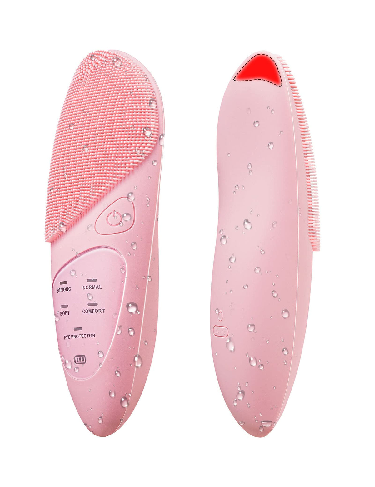 Excefore Silicone Face Brushes for Cleansing and Gentle Exfoliating, Waterproof Rechargeable Electric Facial Cleansing Brush, Sonic Facial Scrubber Exfoliator Brush