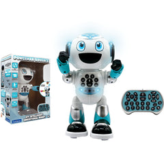 Lexibook - Powerman Advance - Remote control robot, interactive and educational toy for children, walks, dances, plays music, makes and tells stories, educational quizzes, STEM programmable