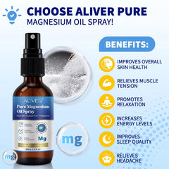 NIKITA.VIVI Pure Magnesium Oil Spray for Feet 60ML, 100% Pure & Natural Magnesium Spray for Better Sleep, Relief & Relaxation, Relieve Muscle Tension, Organic Magnesiums for Feet Magnesium Sprays