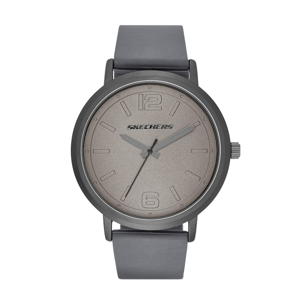 Skechers Men's Ardmore Quartz Metal and Silicone Casual Sports Watch - Gray