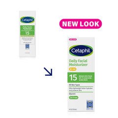 Cetaphil Daily Facial Moisturizer with SPF 15, Fragrance Free (Pack of 2) - 4oz