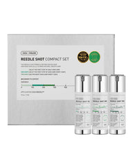 VT COSMETICS Reedle Shot Compact Set of Reedle Shot 100, 300 and 700 SkinCare Gift Box for Her (0.34 ozx3ea / 10mlx3 ea)