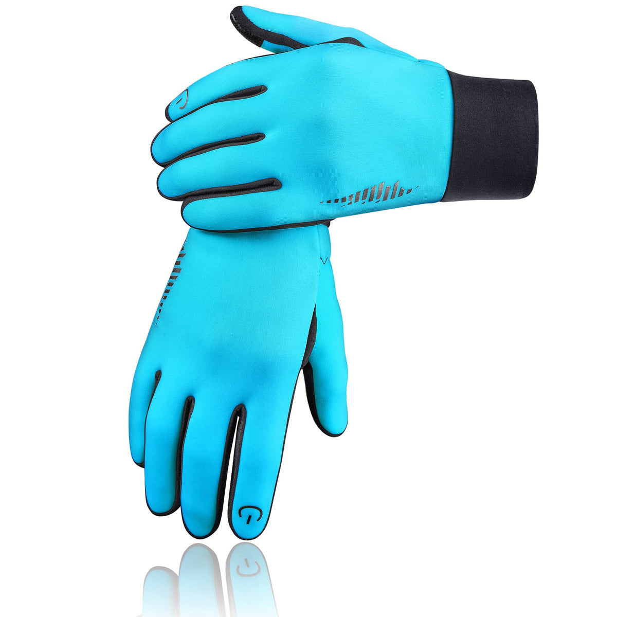 SIMARI Winter Gloves Men Women Touch Screen Glove Cold Weather Warm Gloves Freezer Work Gloves Suit for Running Driving Cycling Working Hiking 102 - Norse Blue