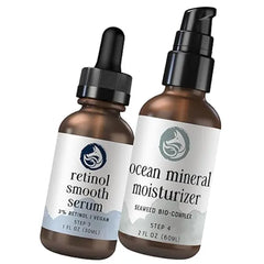 Foxbrim Naturals Renewal Duo Retinol Face Serum & Ocean Mineral Moisturizer