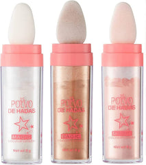 Highlighter Powder Stick, Body Glitter Highlighter Makeup, Brightens Makeup Stick for Face Body Hair Cosmetic, Highlighter Body Brightens the Natural Three-dimensional Face Powder Blusher 3 Pack