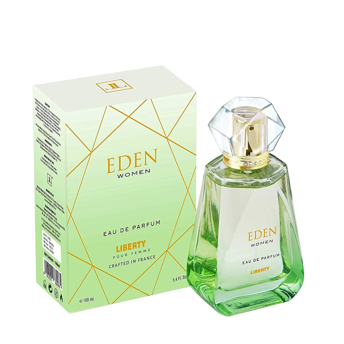 Liberty Perfumes for Women, 3.4 Oz Eden Perfume Long-Lasting Eau de Parfum, Luxury Fresh Fragrance for Women, Summer Perfume Spray