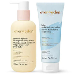 Evereden Protecting Baby Body Wash and Shampoo, Moisturizing Baby Lotion, Lightweight & Non Greasy Toddler Lotion Clean & Gentle Care Non toxic & Fragrance Free