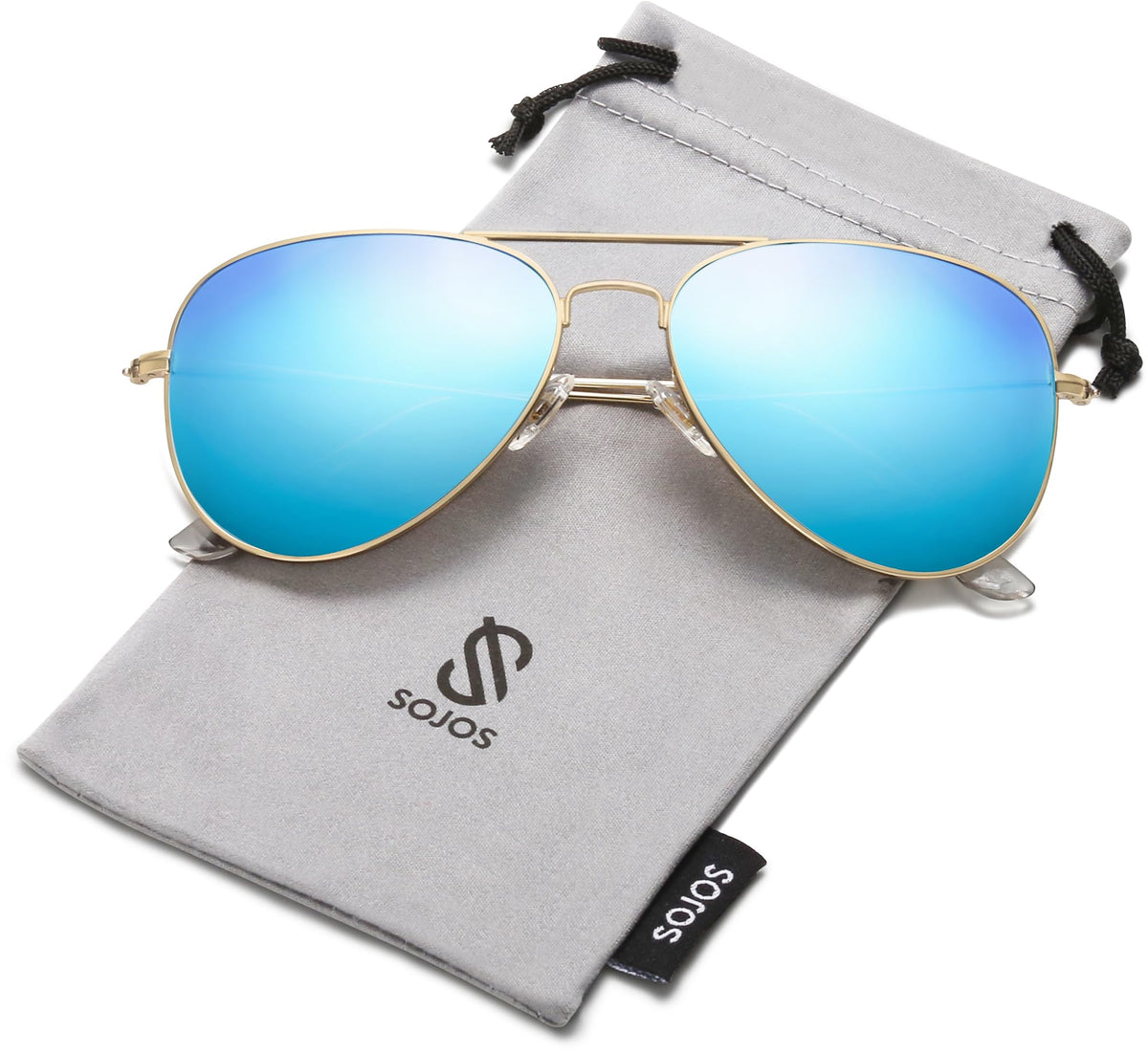 SOJOS Classic Aviator Polarized Sunglasses Mirrored UV400 Lens SJ1054