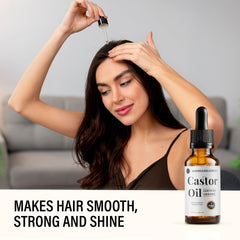 Castor Oil (2oz) FDA Certified Organic, 100% Pure, Hexane Free Stimulate Growth for Eyelashes, Eyebrows, Hair. Lash Growth Serum. Brow Treatment. FREE Mascara Starter Kit by Glamorous Wow