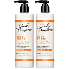 Carol's Daughter Coco Creme Curl Quenching Conditioner for Very Dry Hair, with Coconut Oil, Paraben Free Conditioner for Curly Hair, 12 oz (Pack of 2)