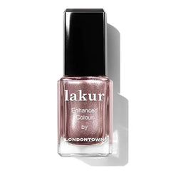 LONDONTOWN lakur Nail Polish Chip Resistant, Non Toxic, Conditions & Hydrates Nails Shimmery Metallic, Kissed by Rose Gold, .40 fl oz