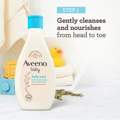 Aveeno Baby barrier cream 100ml, Aveeno baby hair and body wash 250ml and Free Aveeno baby daily lotion 150ml