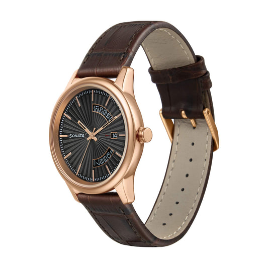 Sonata Grey Dial Analog watch for Men-NR7134WL02