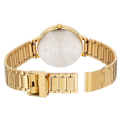 Sonata Women's White Dial Stainless Steel Band Watch - 8141YM01