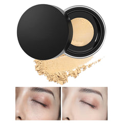 Translucent Setting Powder Finishing Makeup Loose Setting Powder Flash Friendly Translucent Powder Foundation Loose Face Powder Travel Makeup Brush (B, One Size)