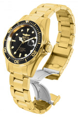 Invicta Pro Diver Stainless Steel Quartz Watch, 37mm - Gold / Black