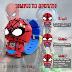 KASTWAVE Kids Watch, Toddler Watch, Superhero Kids Toy Watch Digital Quartz Plastic for Boys Girls, Kids Gift for Birthday