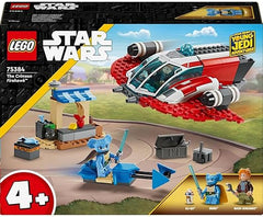 LEGO 75384 Star Wars The Crimson Firehawk, Young Jedi Adventures Starter Set, Buildable Toy Starship for 4 Plus Year Old Kids, Boys & Girls with Speeder Bike Vehicle and 3 Characters, Gift Idea