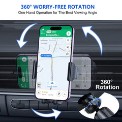 Miracase 【Holder Expert Generation】 Car Phone Holder, Mobile Holder for Car Air Vent, Phone Holder Car Compatible with iPhone 14 Pro Max 13 12 11, Samsung S23, Xiaomi, ONEPLUS, Google, HUAWEI and more