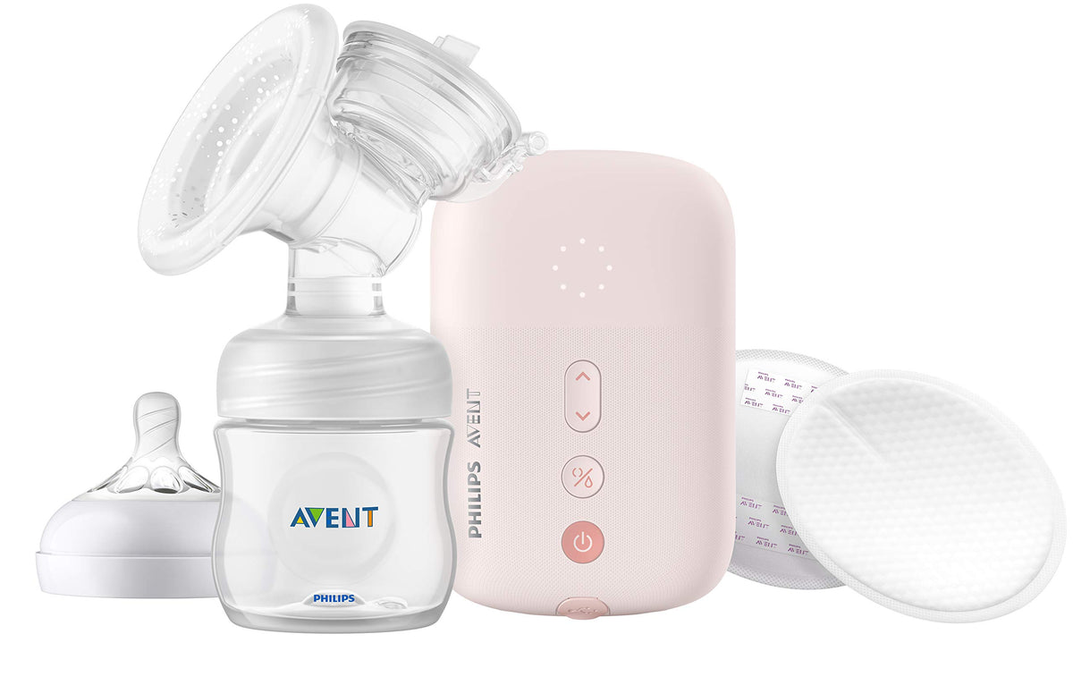 Philips AVENT Single Electric Breast Pump Advanced, with Natural Motion Technology, SCF391/61, Pink
