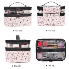 Makeup Bags Double layer Travel Cosmetic Cases Make up Organizer Toiletry Bags