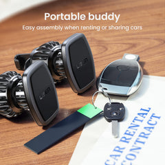LISEN 2 Pack Magnetic Car Phone Holder Car Mount 6 Military Car Phone Holder Magnetic Hands-Free Vent Mobile Holder for car 6 Metal Plates Fit All iPhone 14/13 Pro Max, Samsung Android