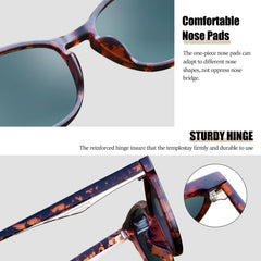 KANASTAL Polarized Sunglasses for Women Men, Classic Driving Ladies Sun Glasses, Fashion Butterfly Shades for Womens Outdoor 100% UV400 Protection