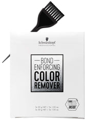 Schwarzköpf Professional Bond Enforcing Color Remover - 5 Count (w/Sleek Tint Brush) Haircolor Dye Hair Color Reduction Remove (5 x 1.05 oz)