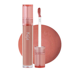 Kaja Lip Balm - Gloss Shot - Honey Drizzle Nude Beige Lip Gloss with White Pearls - High Shine Sheer Hydrating Non-Sticky Juicy Plumper Lips with Jojoba Oil Shea Butter 0.14 FL Oz