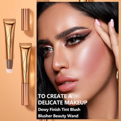 DAGEDA Blush Beauty Women Wand, Matte Liquid Cheek Blusher, Smooth Creamy Liquid Blush Stick with Soft Cushion Applicator, Waterproof Blendable Natural Face Blush Makeup Pen, 0.53oz (#02)