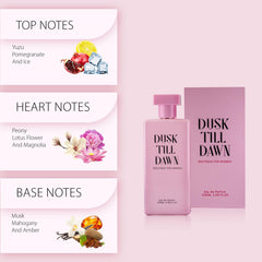 Dusk Till Dawn by Atlantic Perfume For Women 100ML - Long Lasting Woman Parfum Refreshing Women's Perfume Eau De Parfum