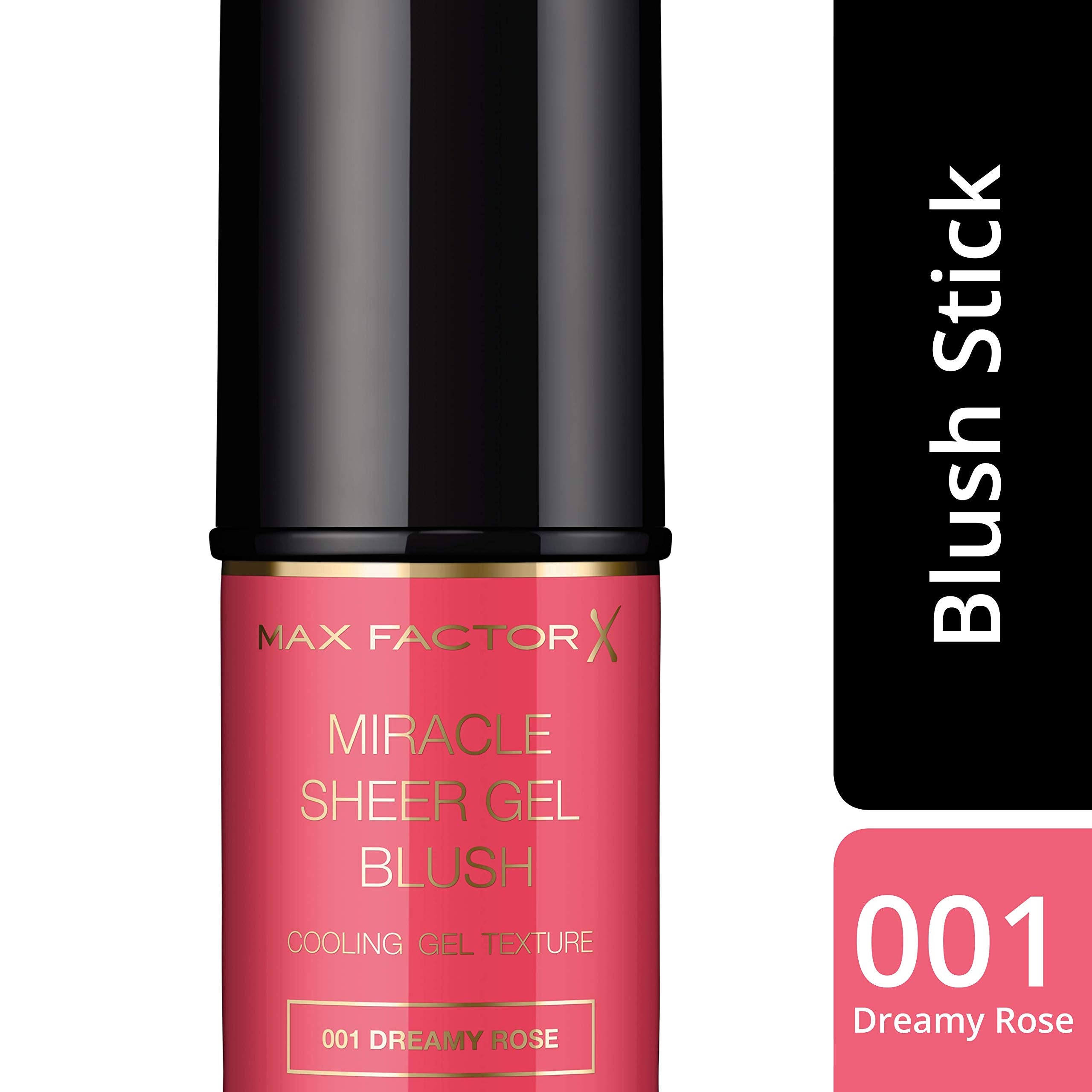 Max Factor Miracle Sheer Gel Blush, Flush in Stick with Modular Colour and Cooling Texture, 001 Dreamy Rose