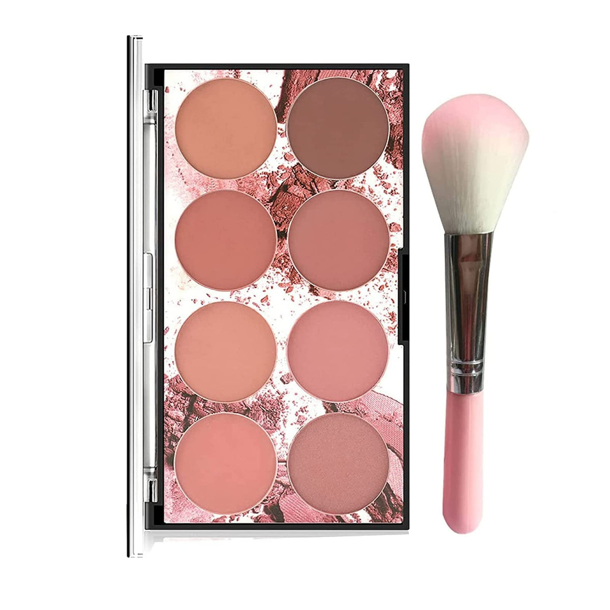 SYOSI Blush Palette, 8 Colors Face Blush Palette, Highlight Blush Palette, Professional Blusher Powder Palette Face Cosmetic Makeup