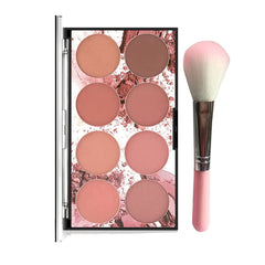 SYOSI Blush Palette, 8 Colors Face Blush Palette, Highlight Blush Palette, Professional Blusher Powder Palette Face Cosmetic Makeup