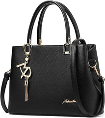 Womens Purses and Handbags Shoulder Bags Ladies Designer Top Handle Satchel Tote Bag - Black